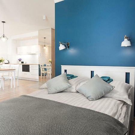 Blue Apartment In Vibrant Heart Of Gdynia Kültér fotó